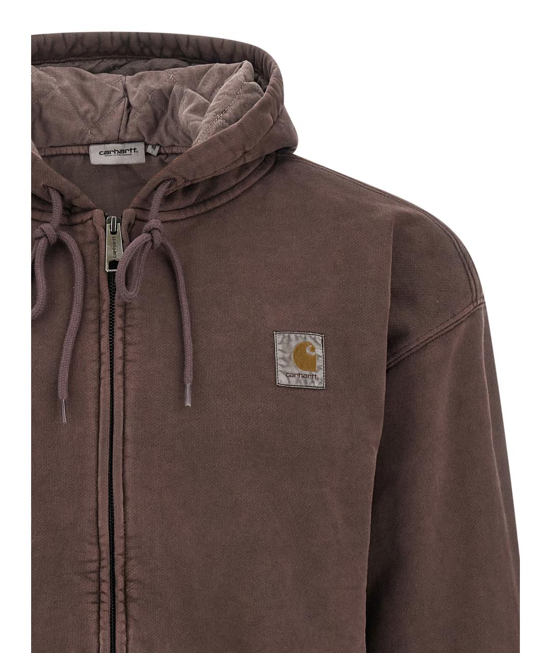 CARHARTT WIP Коричневая хлопковая куртка, фото 3