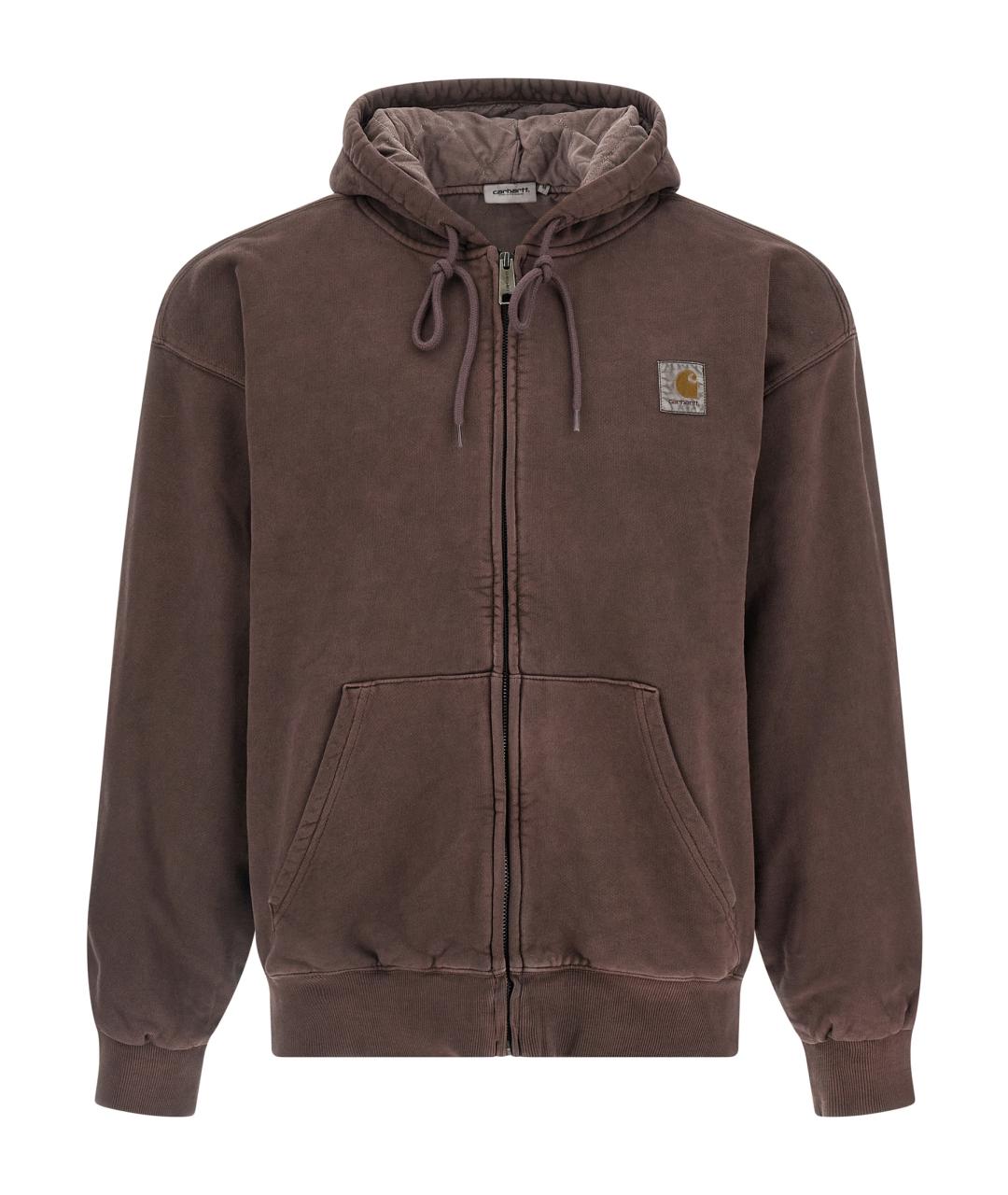 CARHARTT WIP Коричневая хлопковая куртка, фото 1