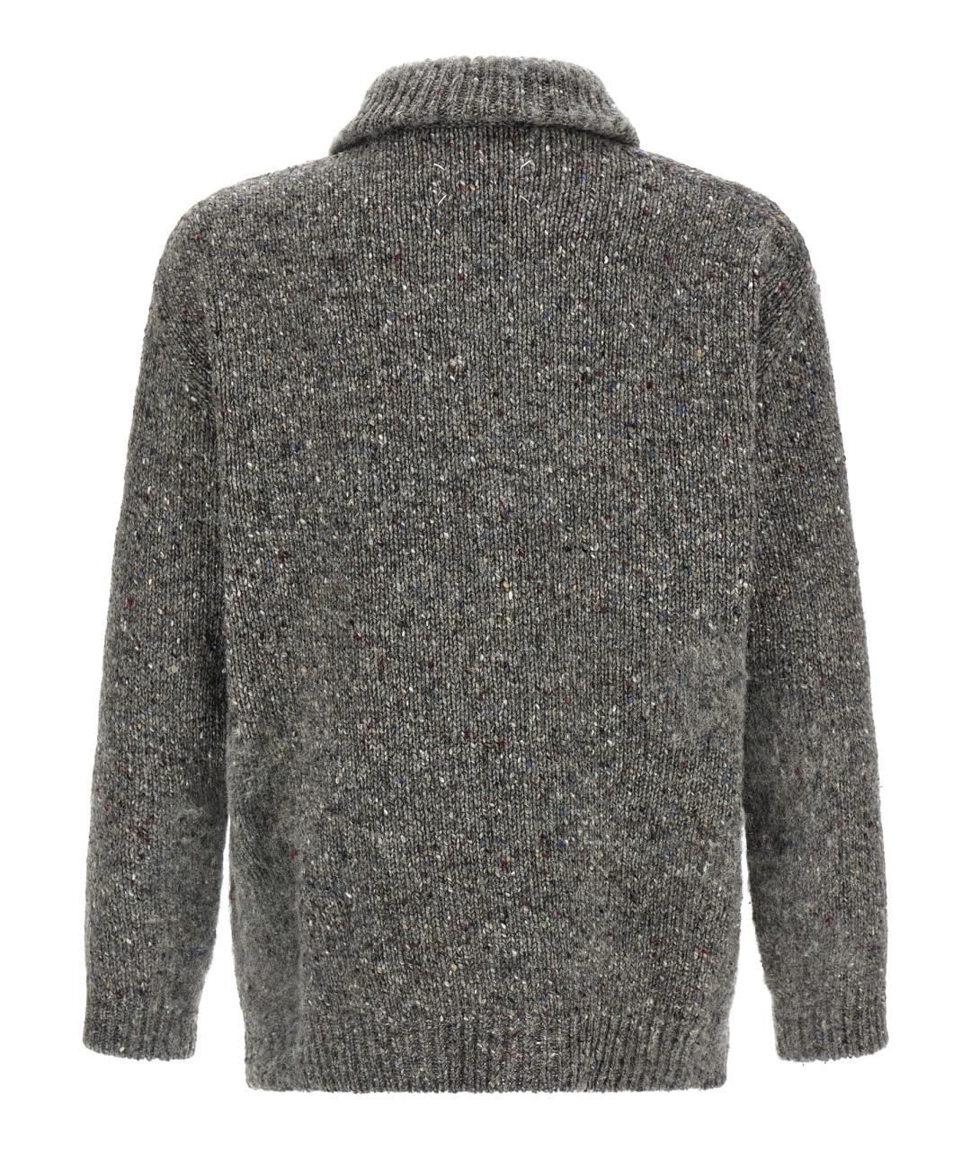 MAISON MARGIELA Серый шерстяной джемпер / свитер, фото 2