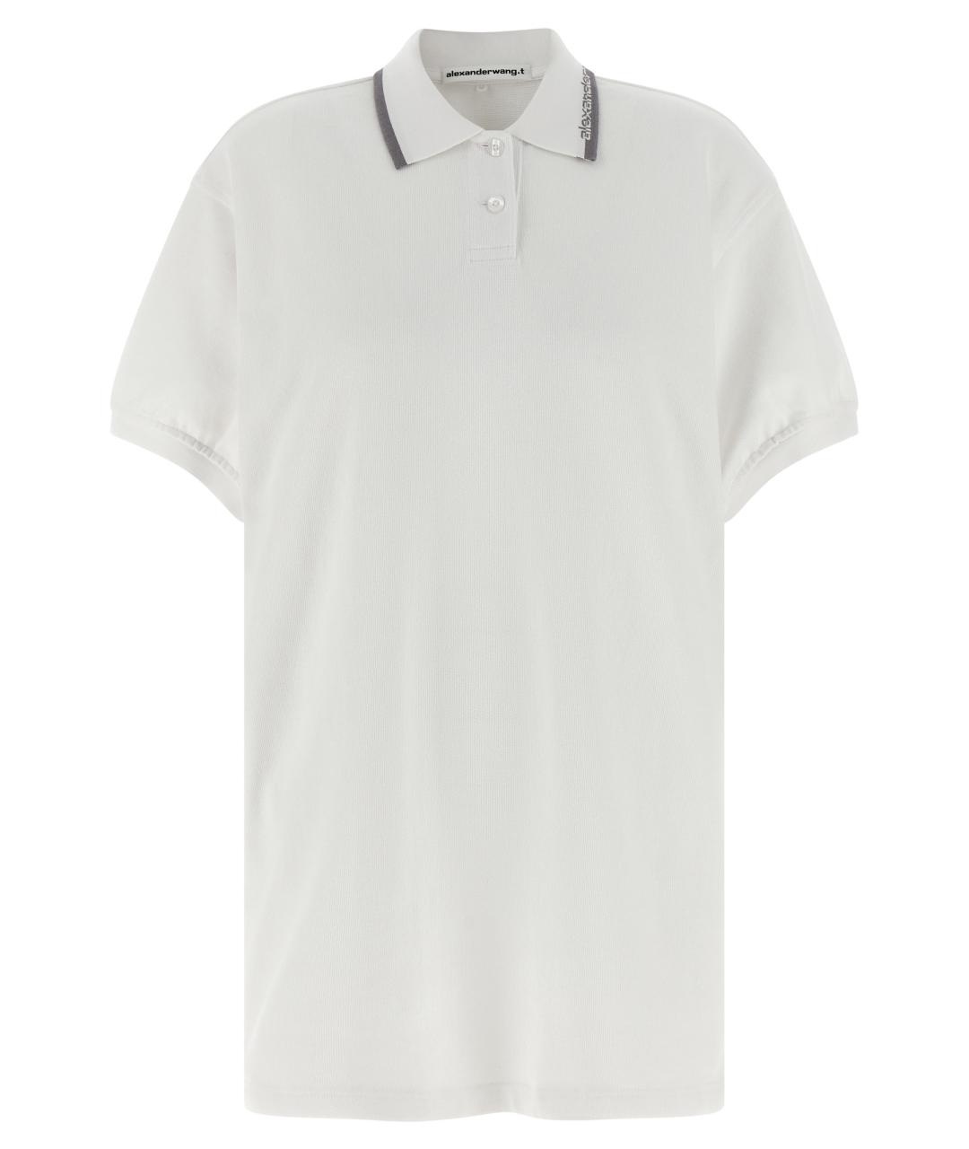 T BY ALEXANDER WANG Белая хлопковая футболка, фото 1