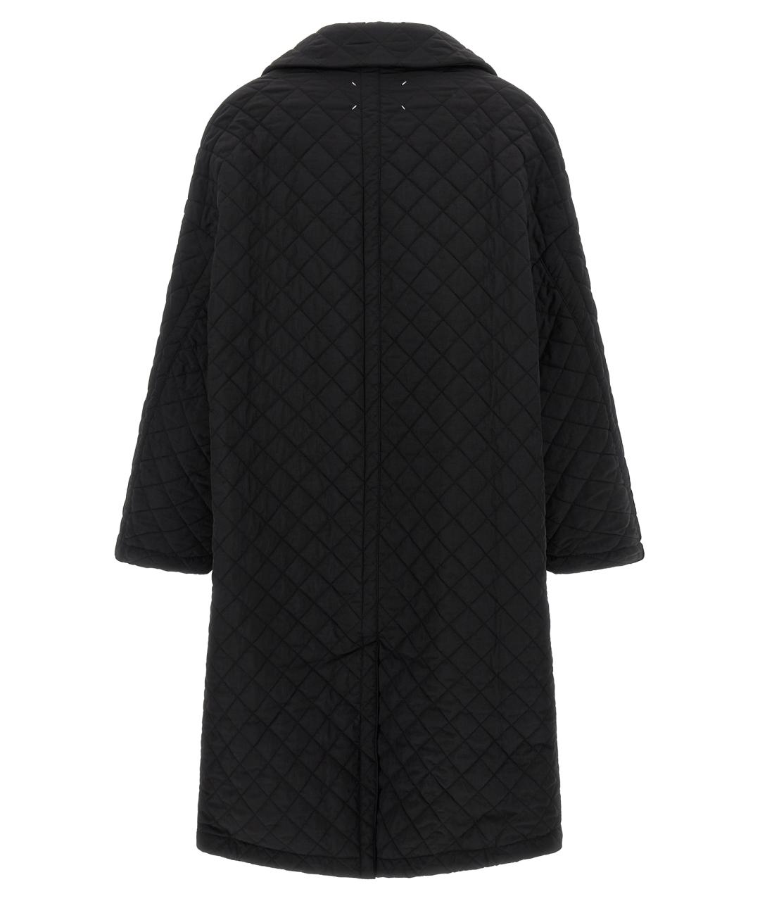 MAISON MARGIELA Черное полиамидовое пальто, фото 2