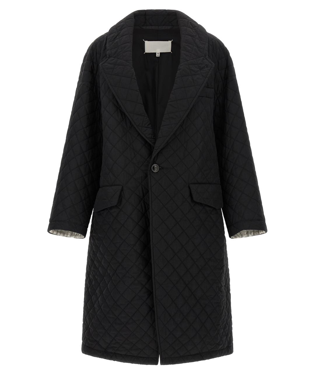 MAISON MARGIELA Черное полиамидовое пальто, фото 1
