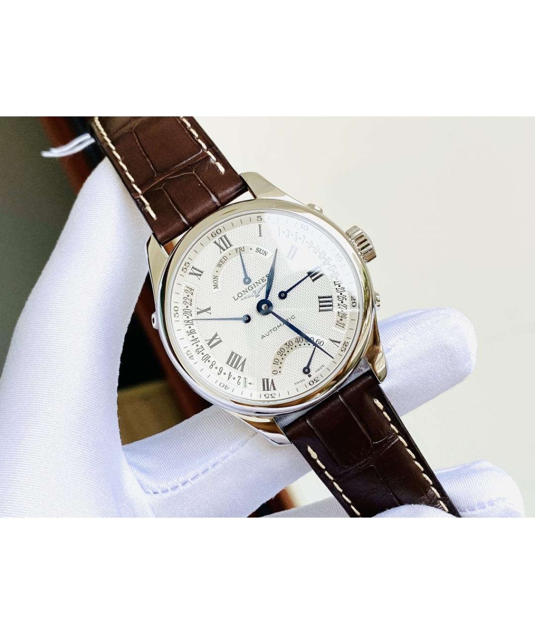 LONGINES Белые часы, фото 3