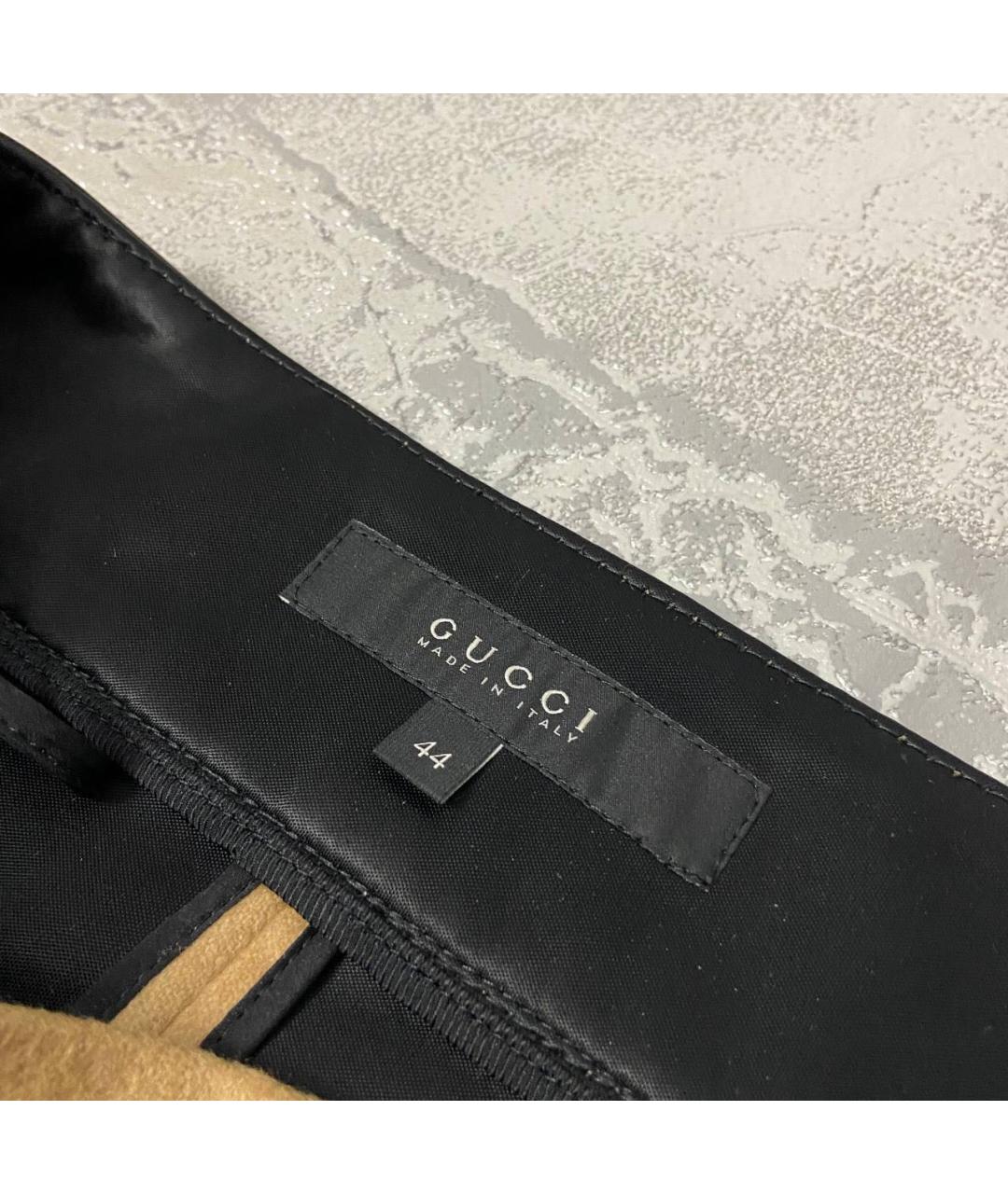 GUCCI Бежевая вискозная юбка мини, фото 6