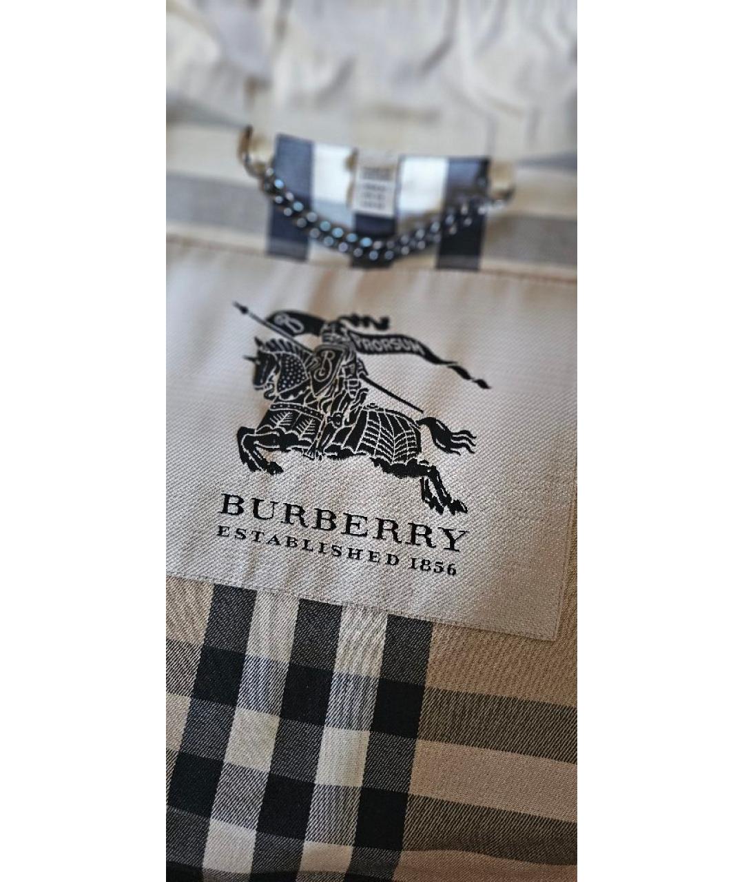 BURBERRY Бежевый хлопковый тренч/плащ, фото 3