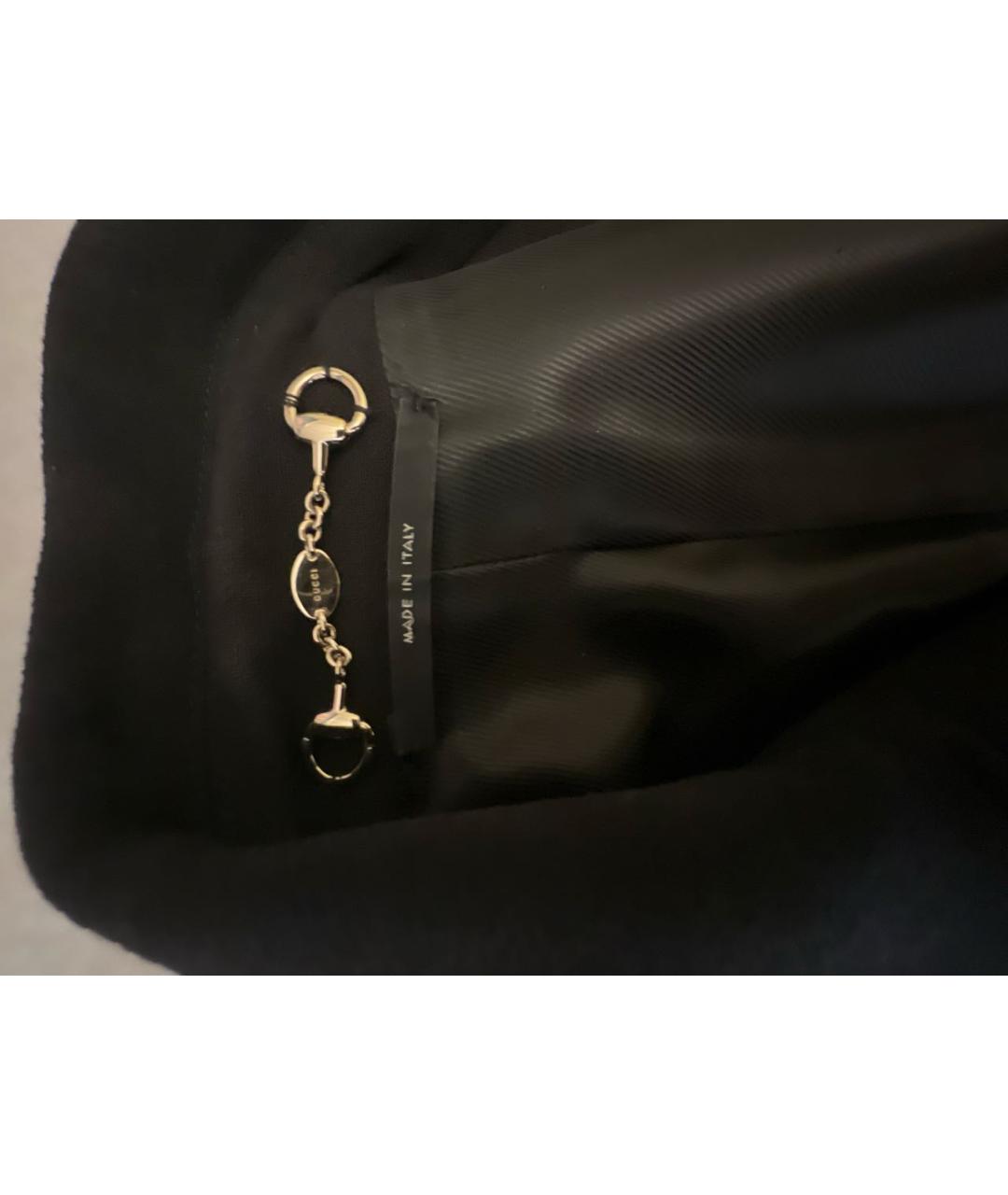 GUCCI Черное шерстяное пальто, фото 7