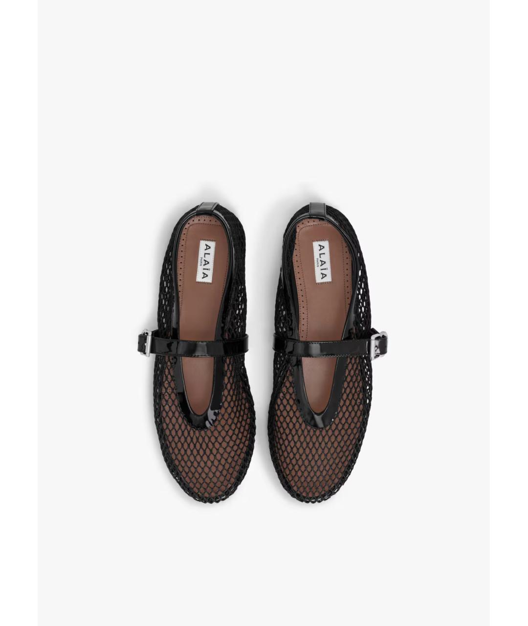 ALAIA Черные текстильные балетки, фото 3