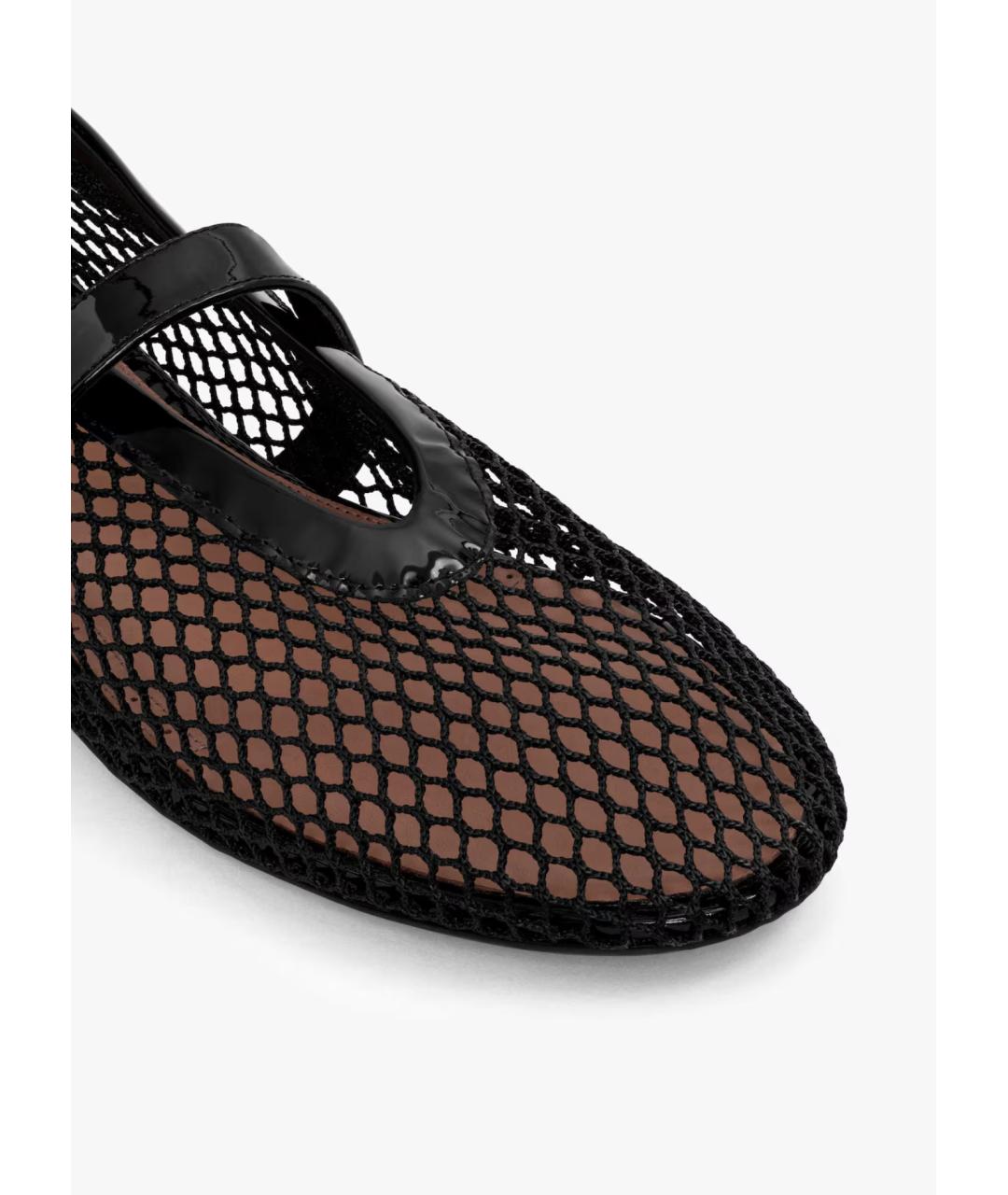 ALAIA Черные текстильные балетки, фото 4