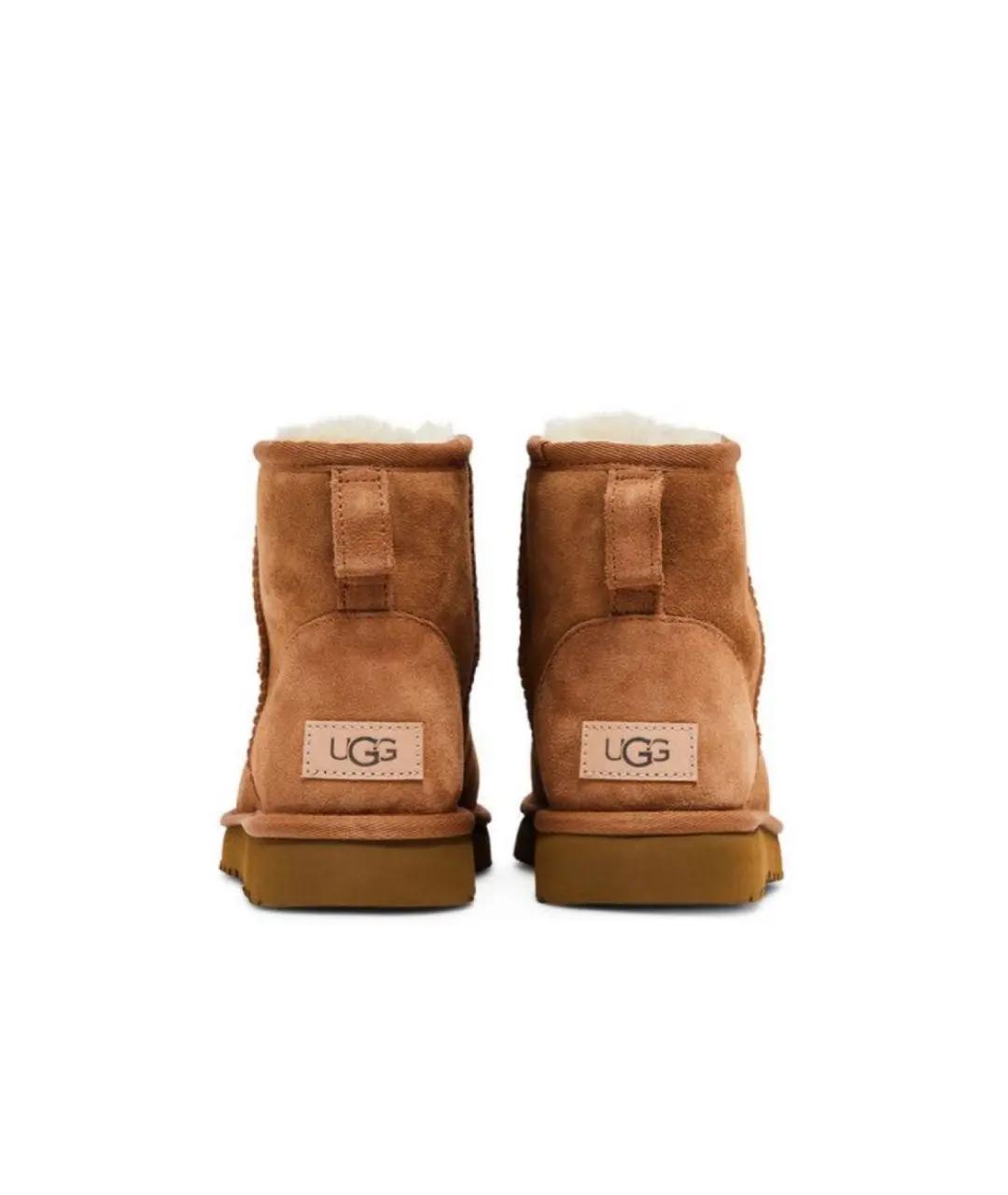 UGG AUSTRALIA Бежевые замшевые ботинки, фото 3