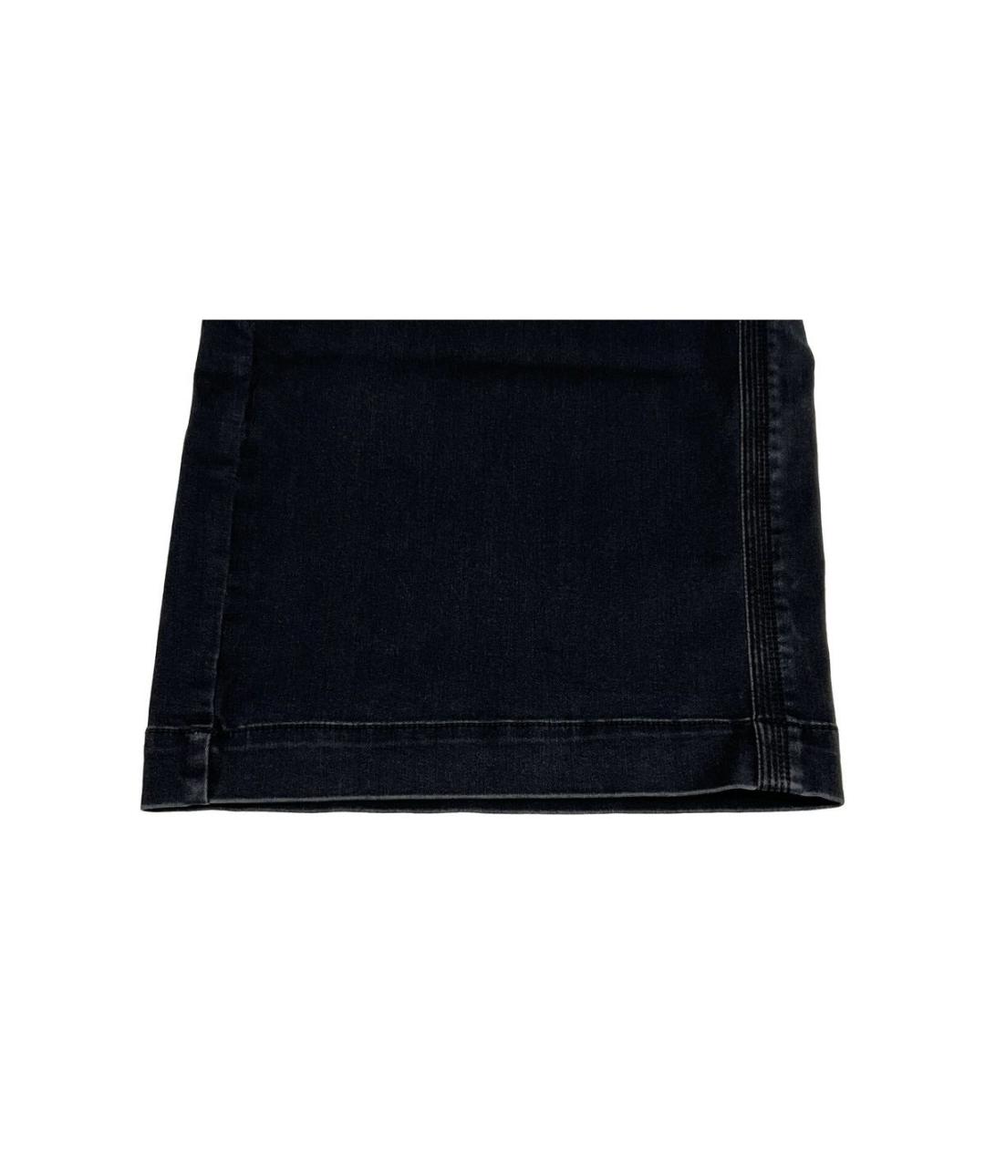 MAX MARA Черные хлопко-эластановые джинсы клеш, фото 6