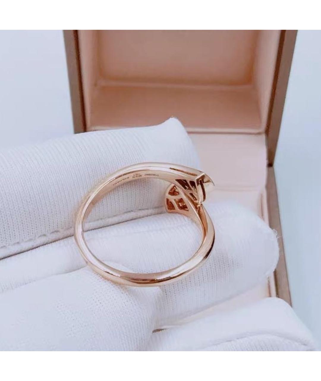 BVLGARI Зеленое кольцо из розового золота, фото 5