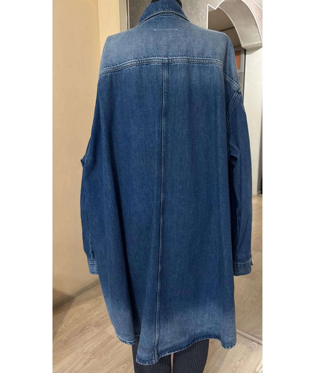 MM6 MAISON MARGIELA Синяя деним рубашка, фото 2