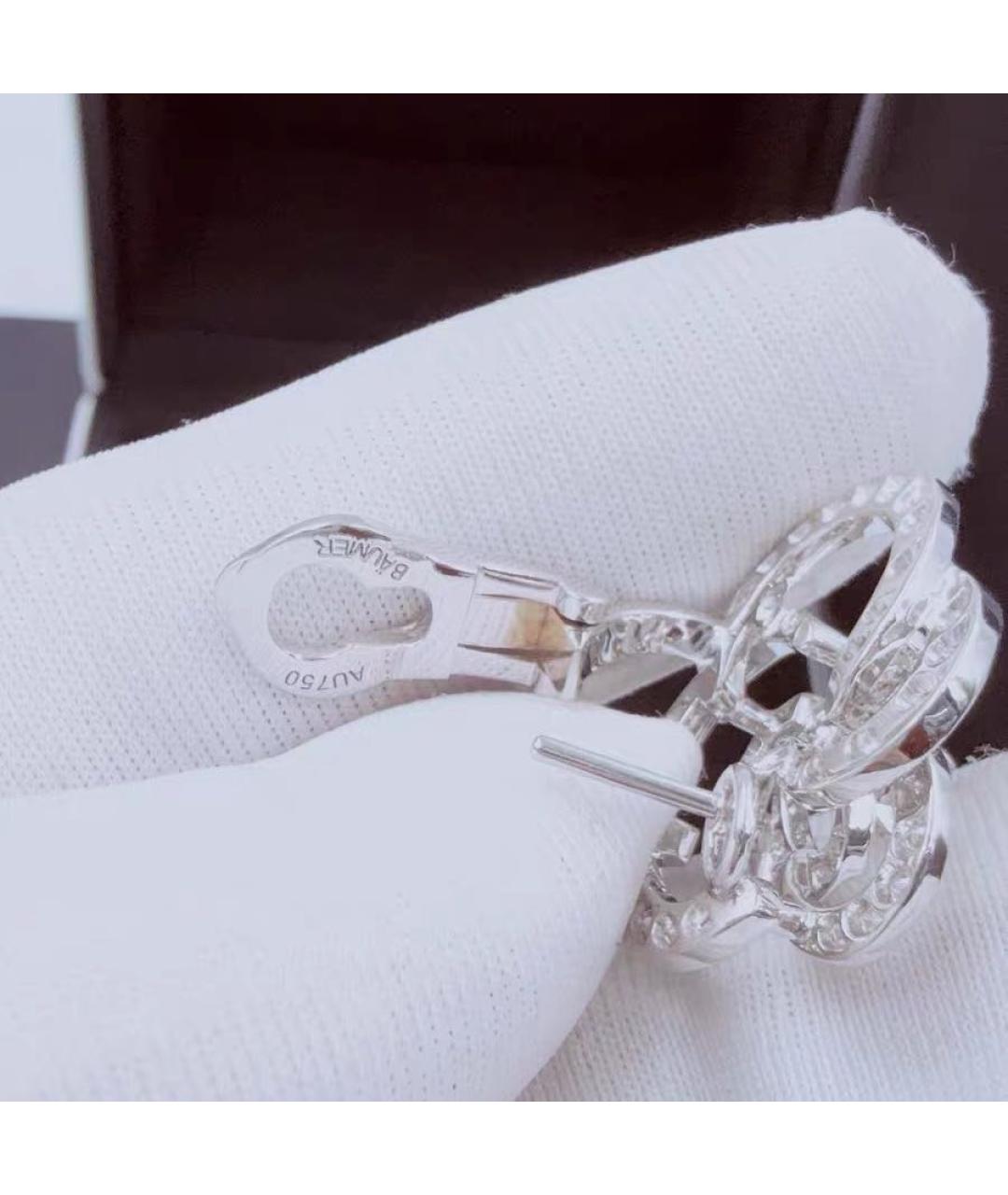 CHANEL Белые серьги из белого золота, фото 5