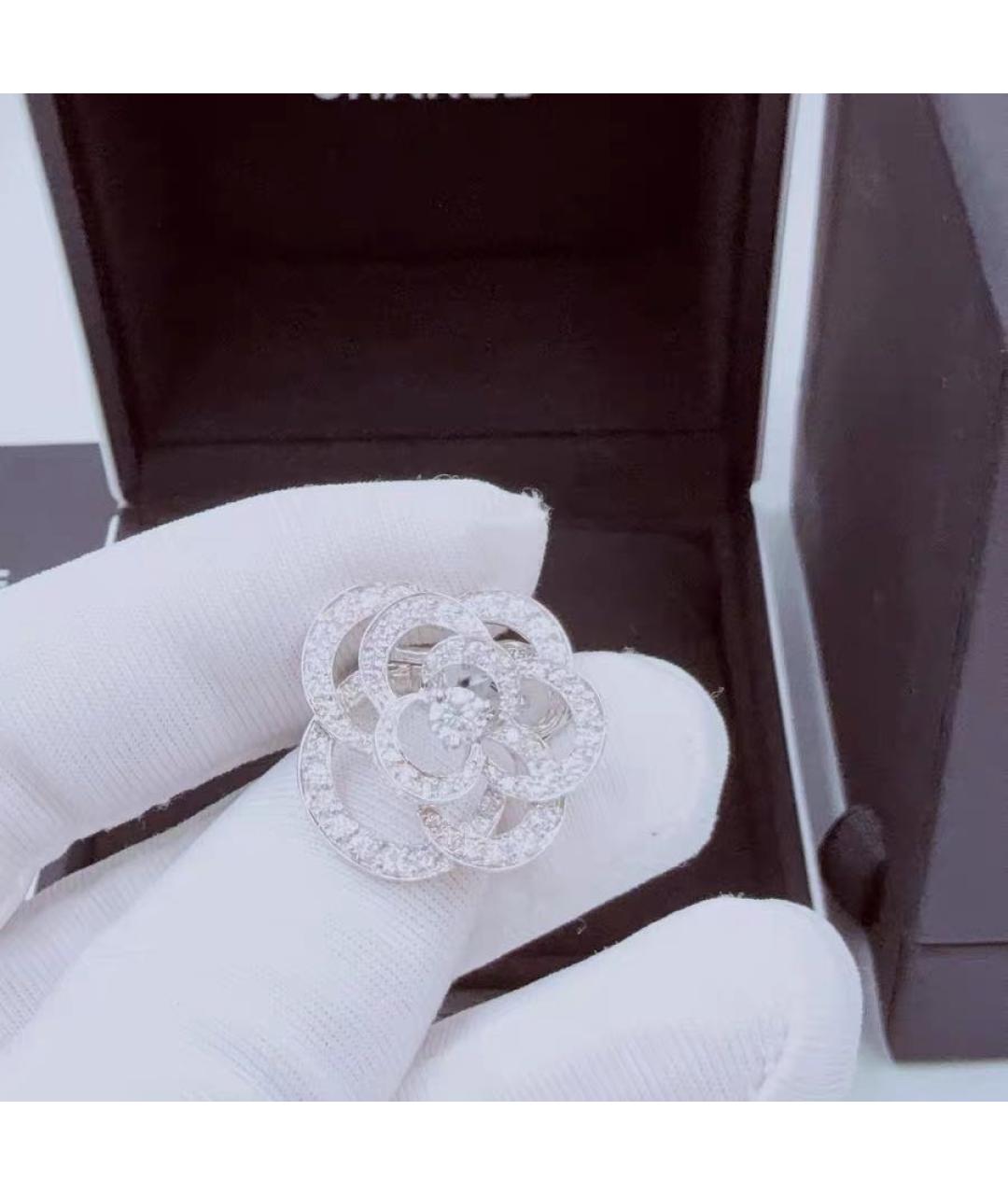 CHANEL Белые серьги из белого золота, фото 4
