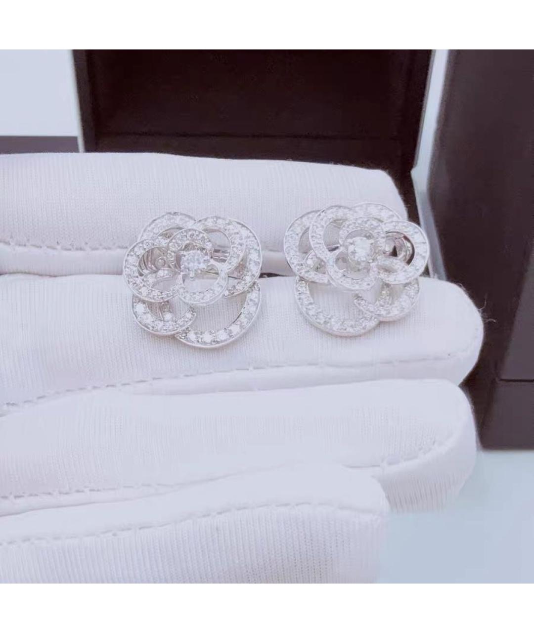 CHANEL Белые серьги из белого золота, фото 3