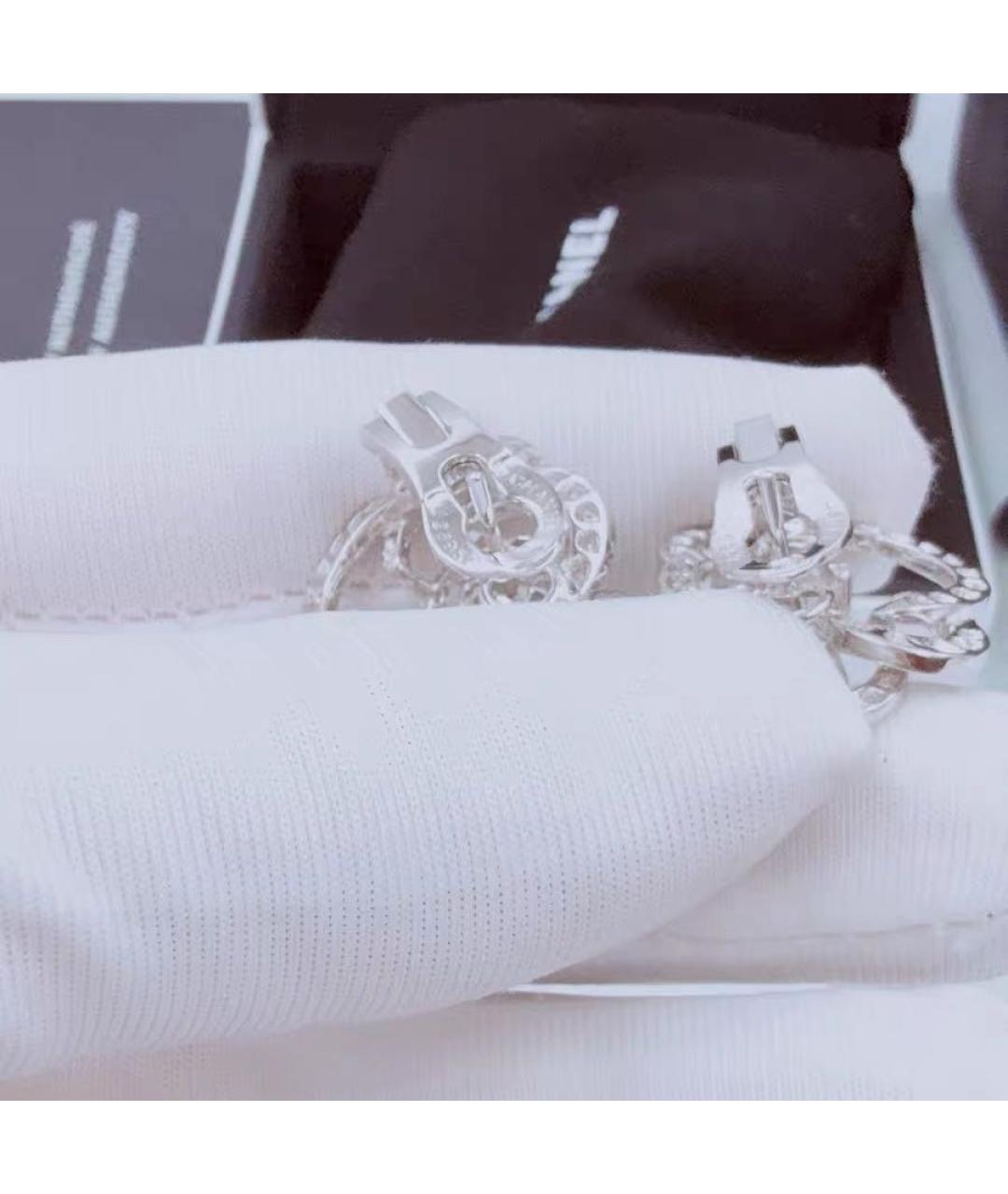 CHANEL Белые серьги из белого золота, фото 6