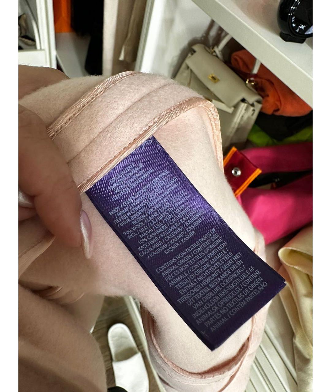 RALPH LAUREN PURPLE LABEL Розовое пальто, фото 3