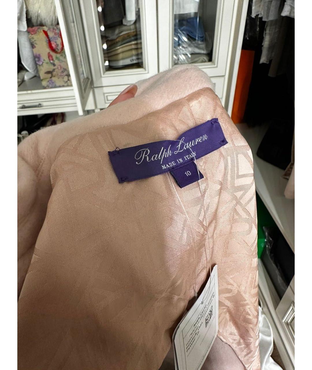 RALPH LAUREN PURPLE LABEL Розовое пальто, фото 2