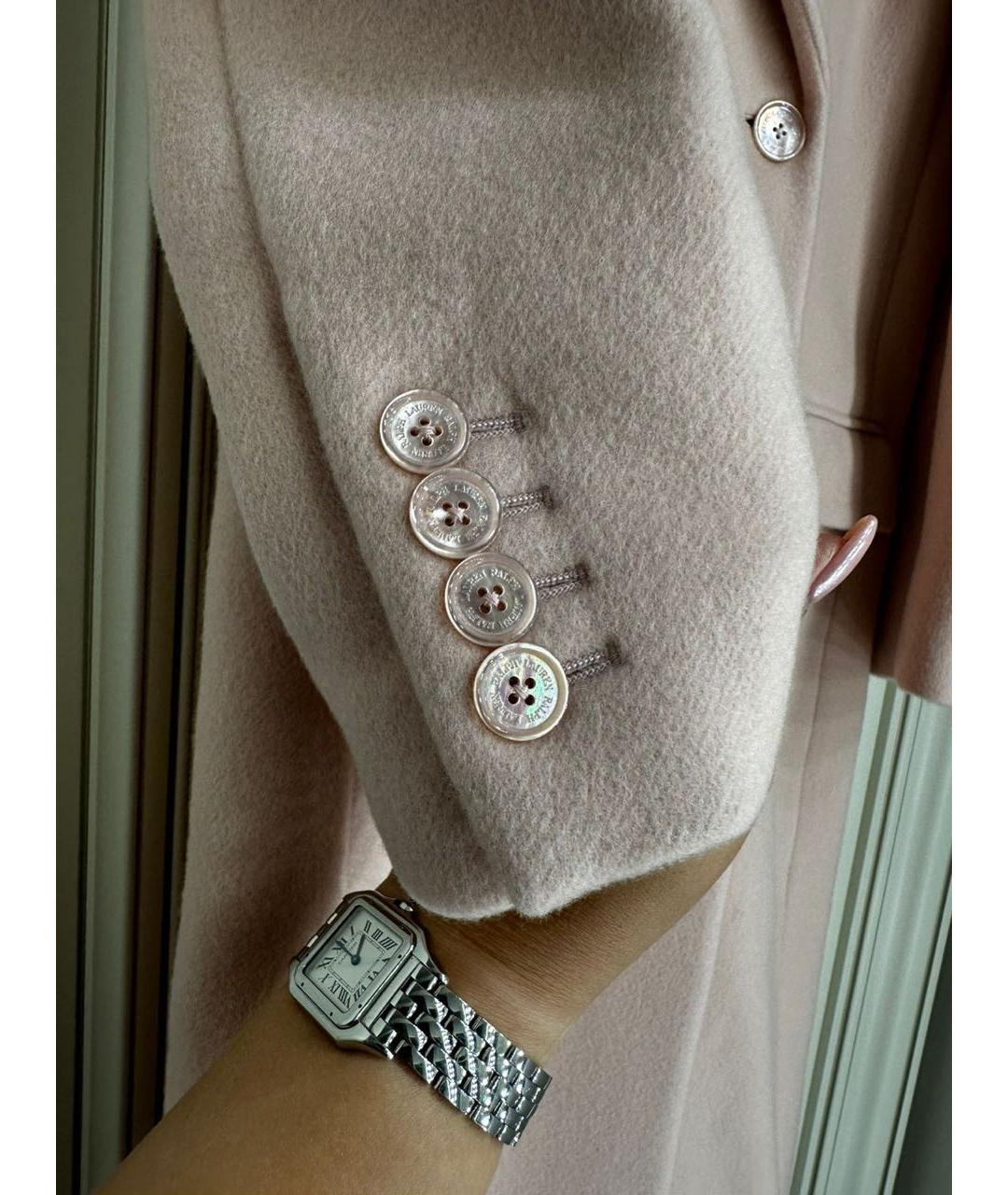 RALPH LAUREN PURPLE LABEL Розовое пальто, фото 4