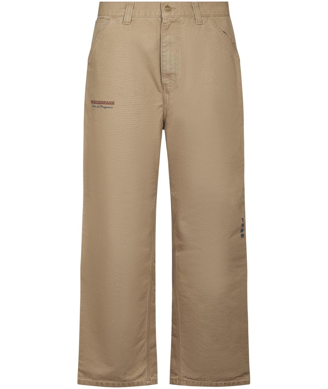 CARHARTT WIP Бежевые хлопковые повседневные брюки, фото 1