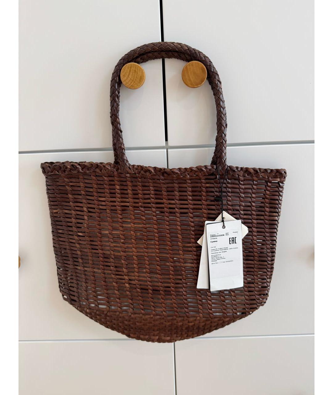 WEEKEND MAX MARA Коричневая сумка с короткими ручками, фото 3