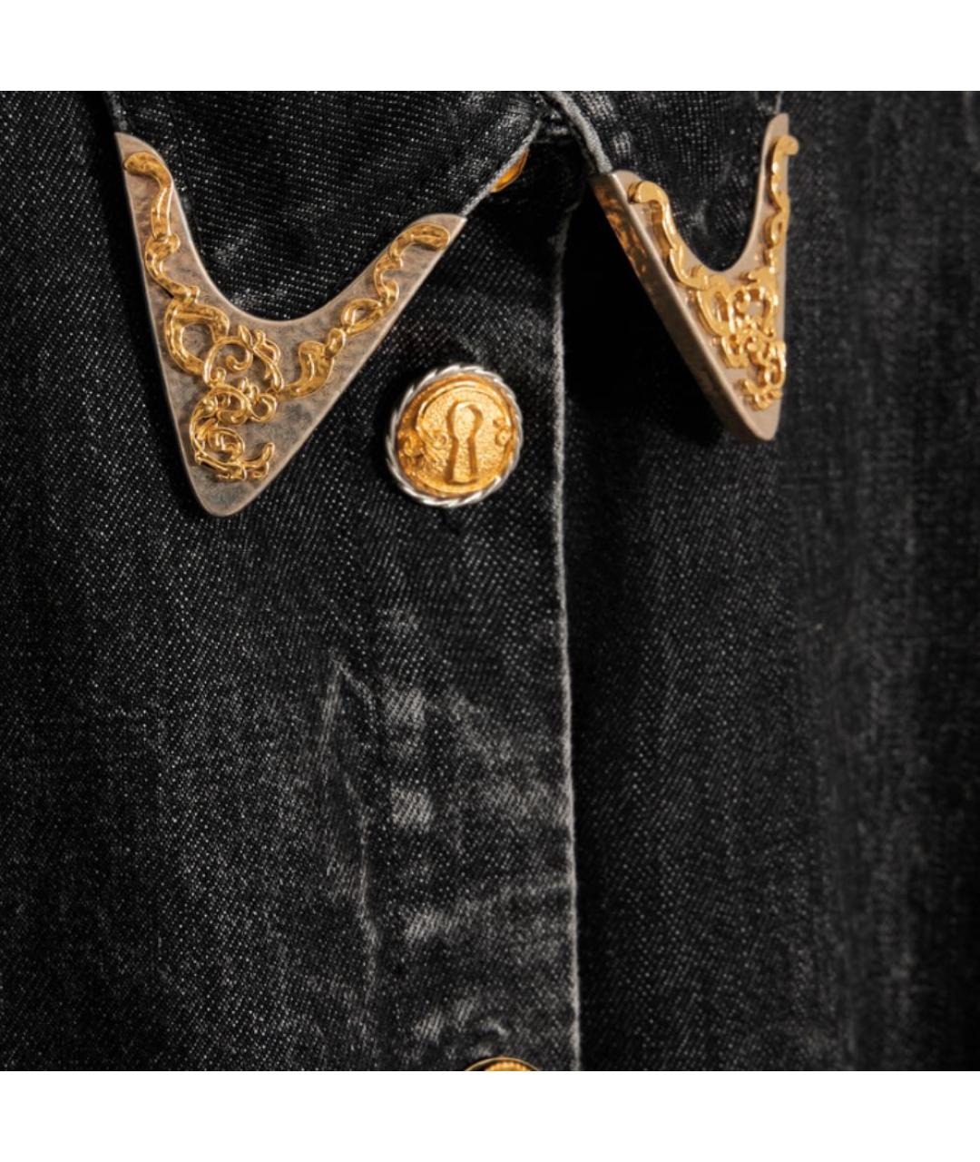 SCHIAPARELLI Черное хлопковое повседневное платье, фото 5