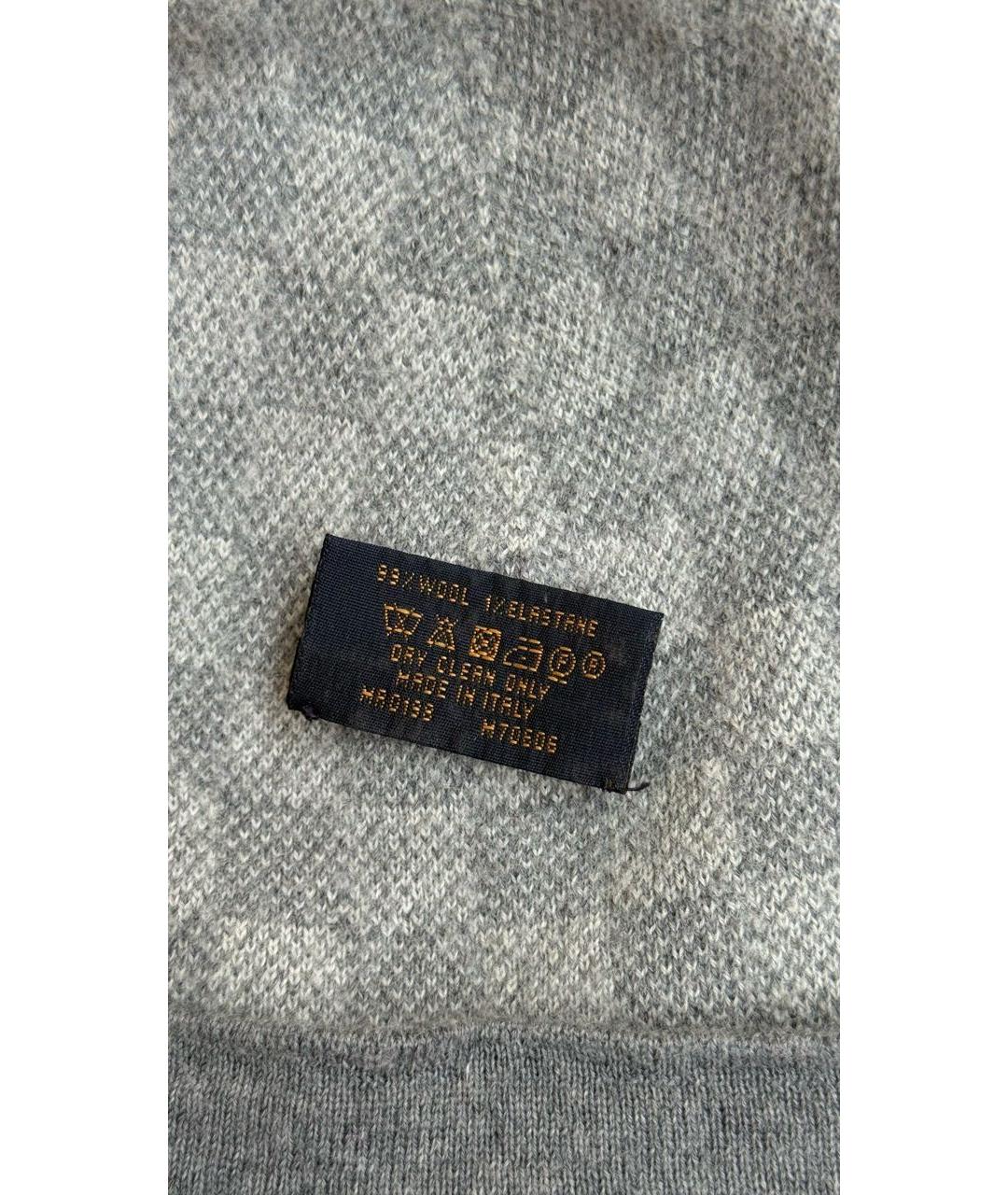 LOUIS VUITTON Серая шерстяная шапка, фото 5