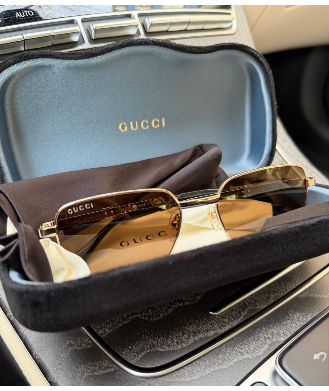 GUCCI Металлические солнцезащитные очки, фото 4