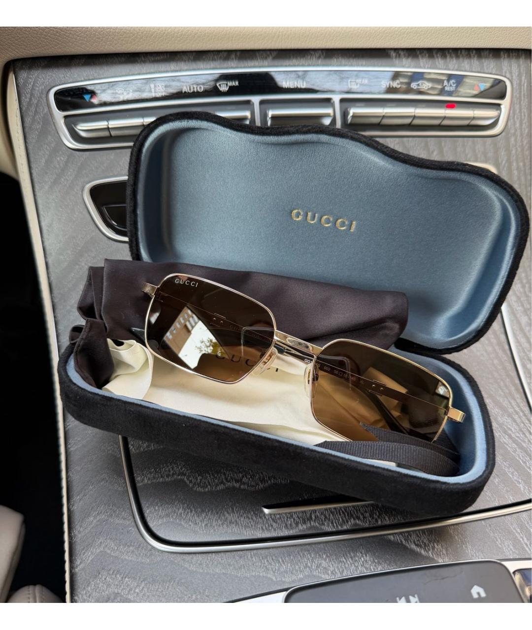 GUCCI Металлические солнцезащитные очки, фото 2