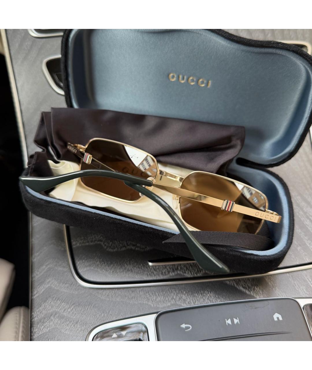 GUCCI Металлические солнцезащитные очки, фото 3