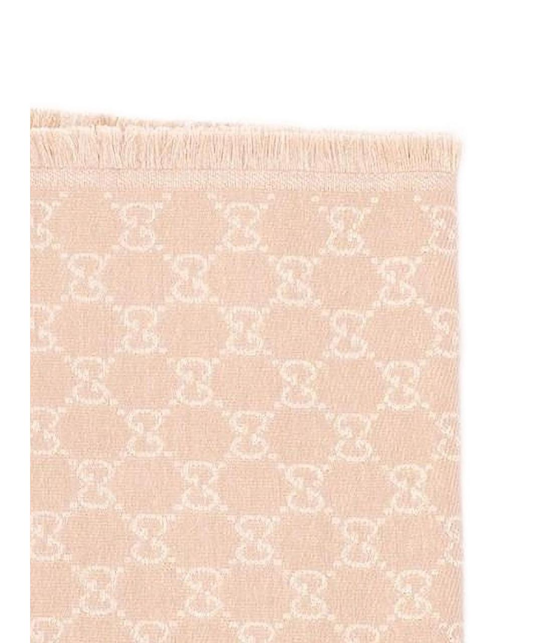 GUCCI Бежевый шарф, фото 2