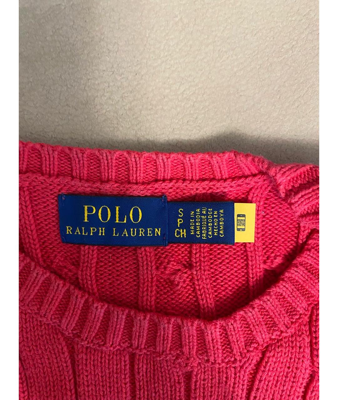 POLO RALPH LAUREN Красный хлопковый джемпер / свитер, фото 3