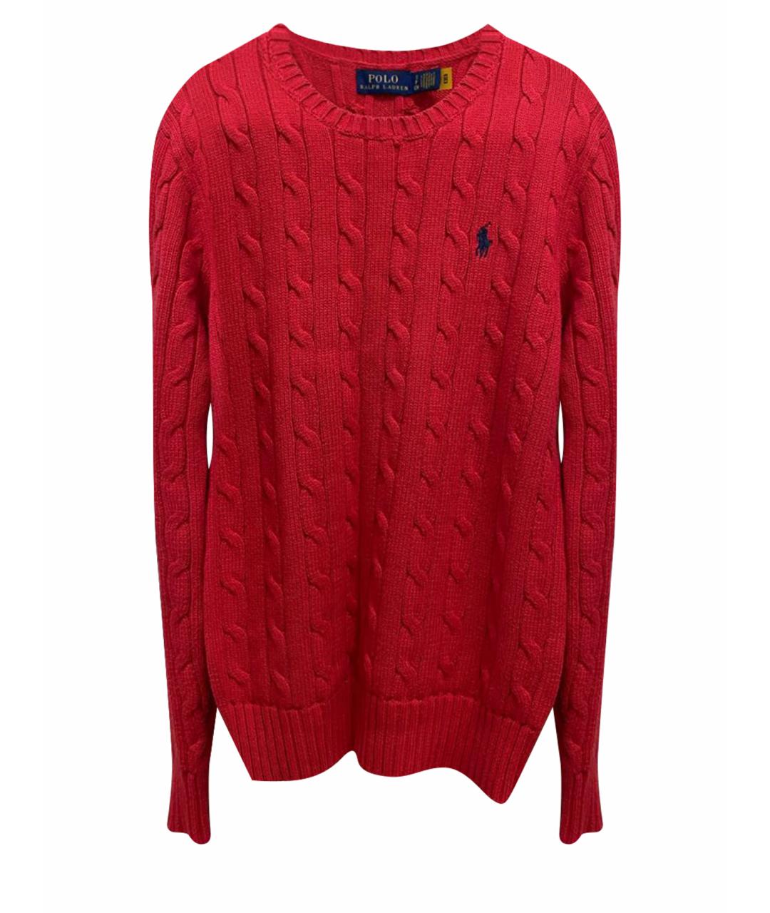 POLO RALPH LAUREN Красный хлопковый джемпер / свитер, фото 1