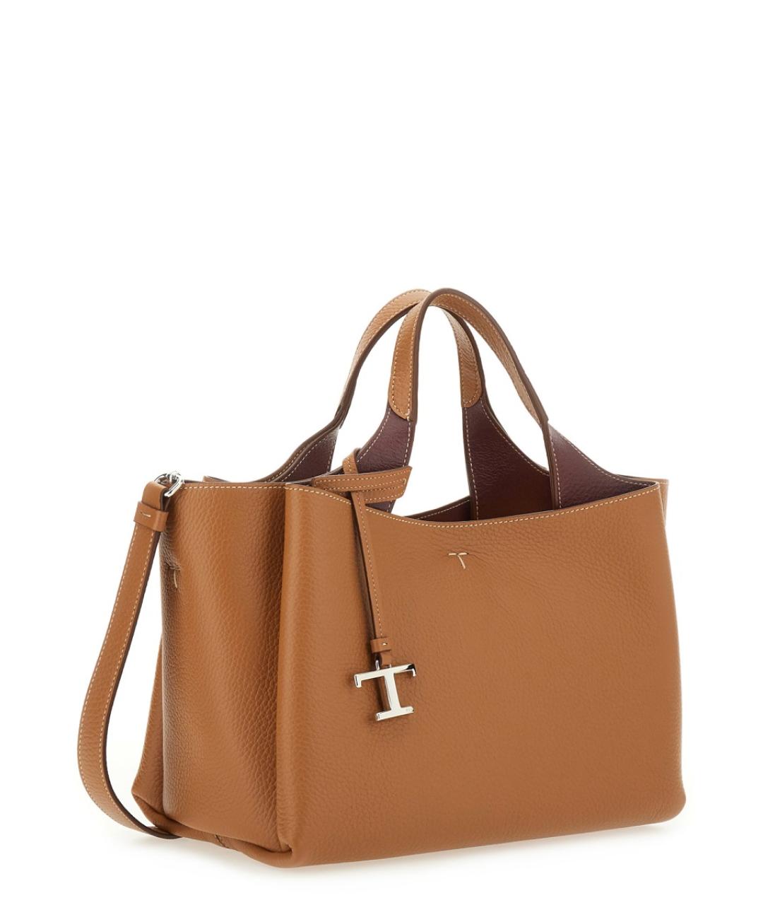 TOD'S Коричневая кожаная сумка через плечо, фото 3