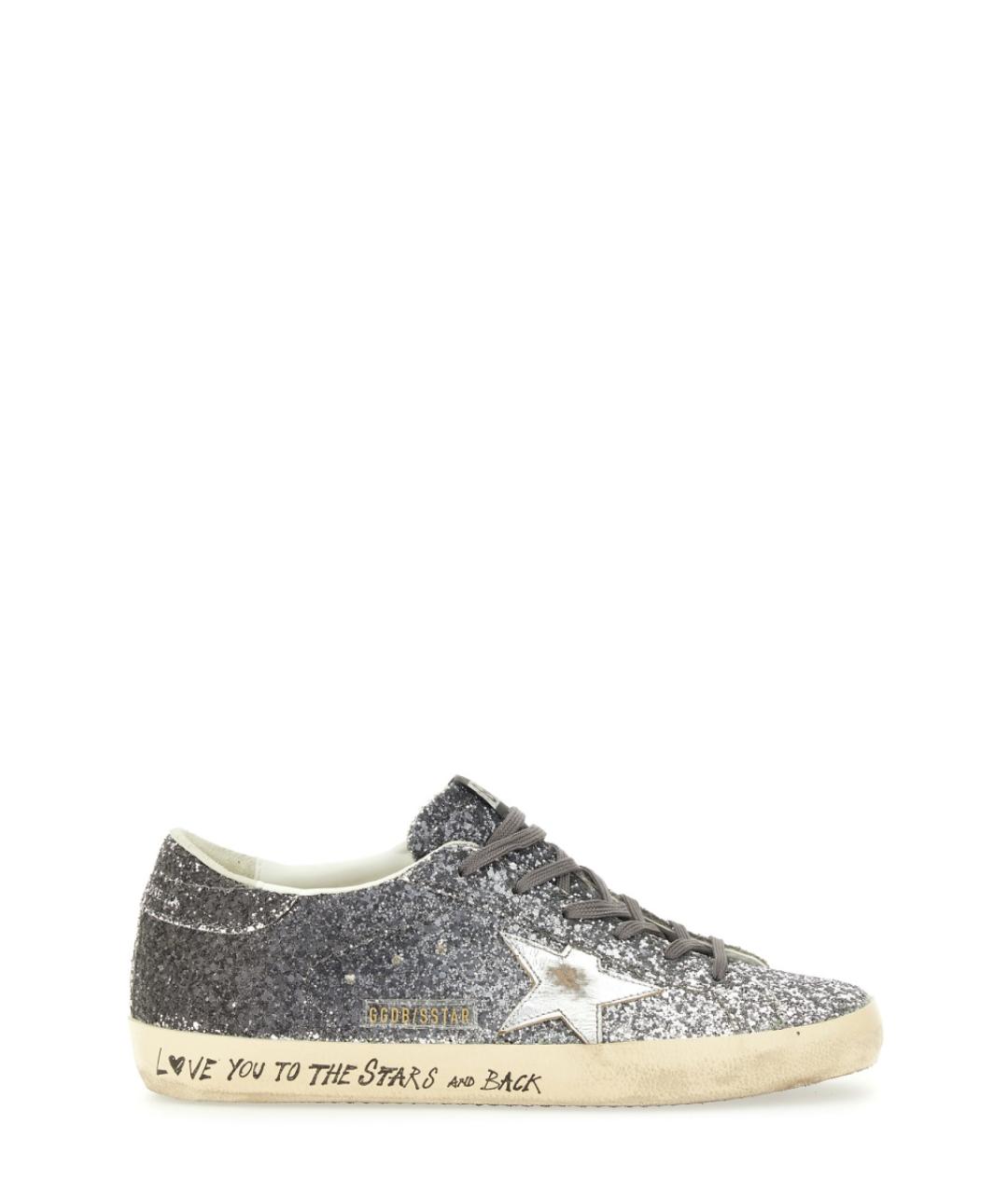 GOLDEN GOOSE DELUXE BRAND Серебряные синтетические кроссовки, фото 1