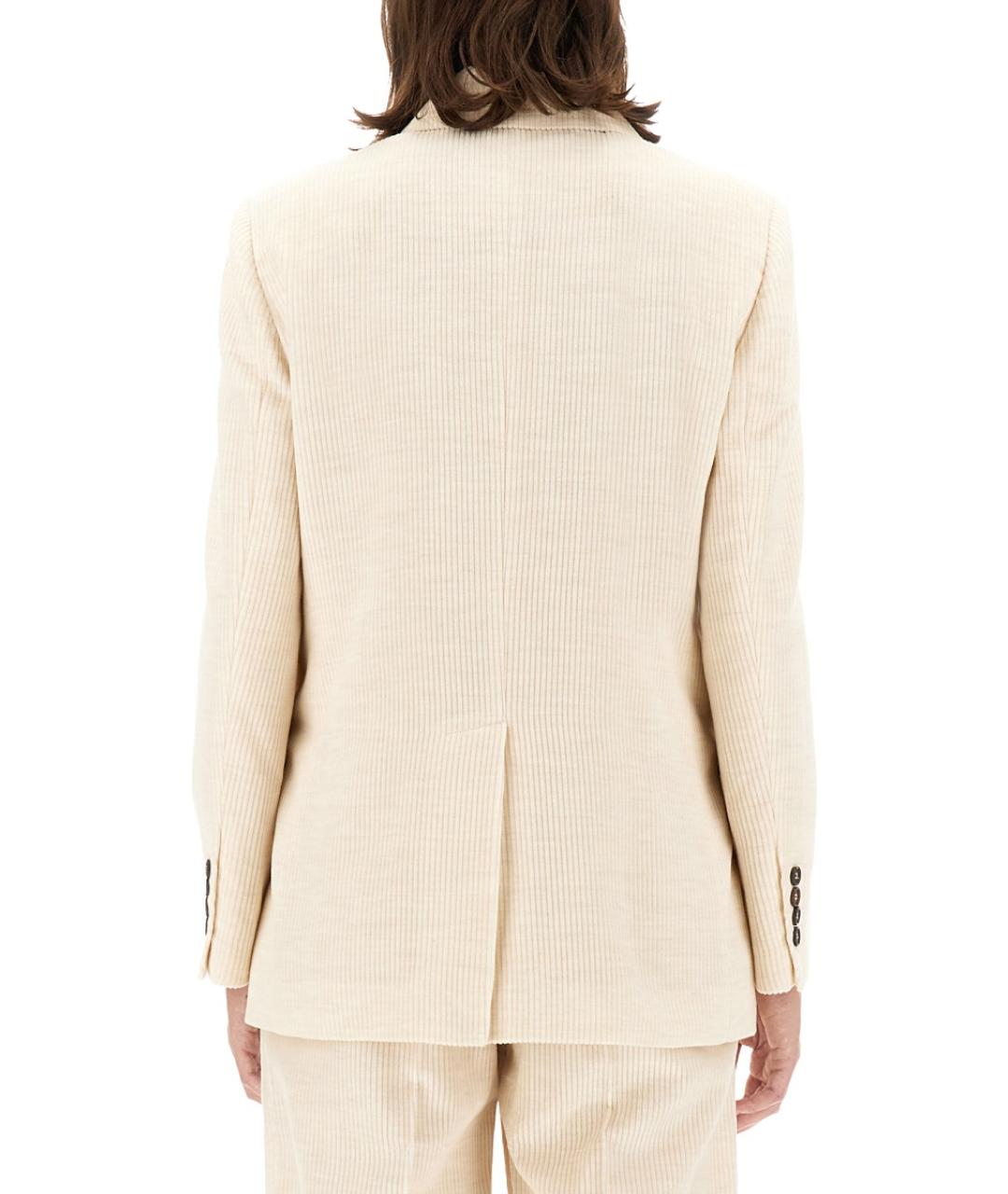 BRUNELLO CUCINELLI Белый вискозный жакет/пиджак, фото 3