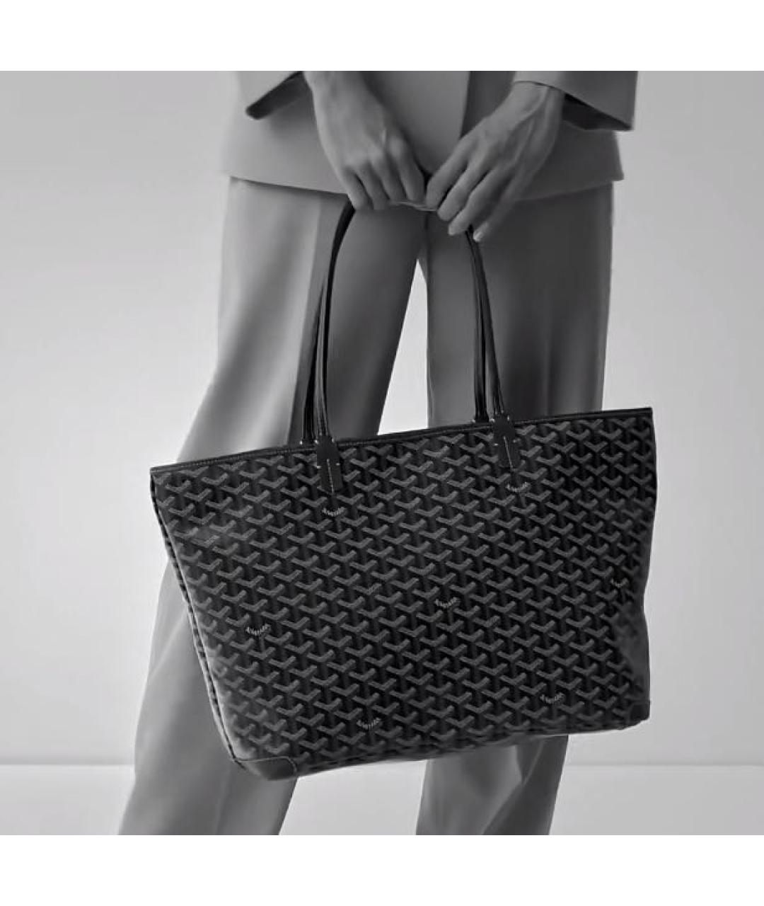 GOYARD Черная сумка тоут, фото 4