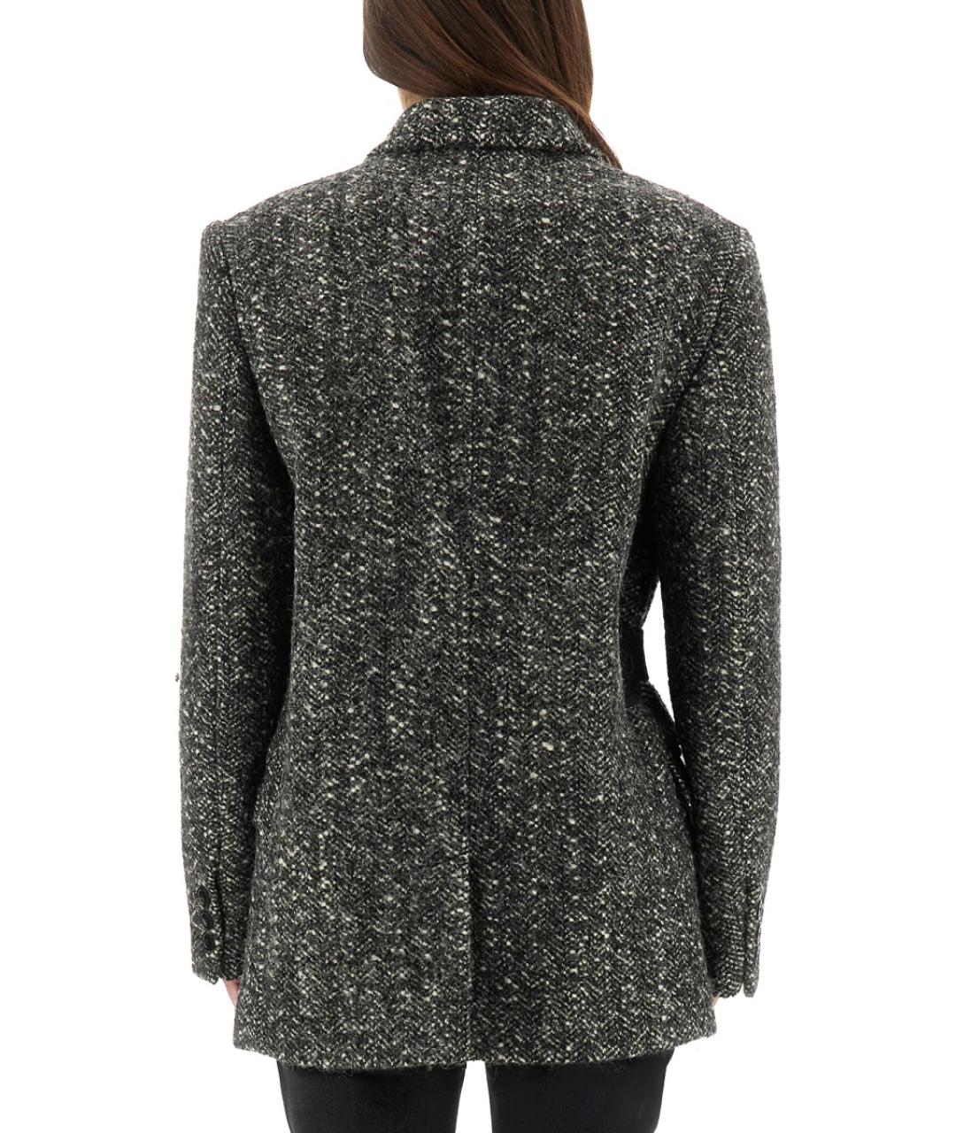 ISABEL MARANT Серый шерстяной жакет/пиджак, фото 4