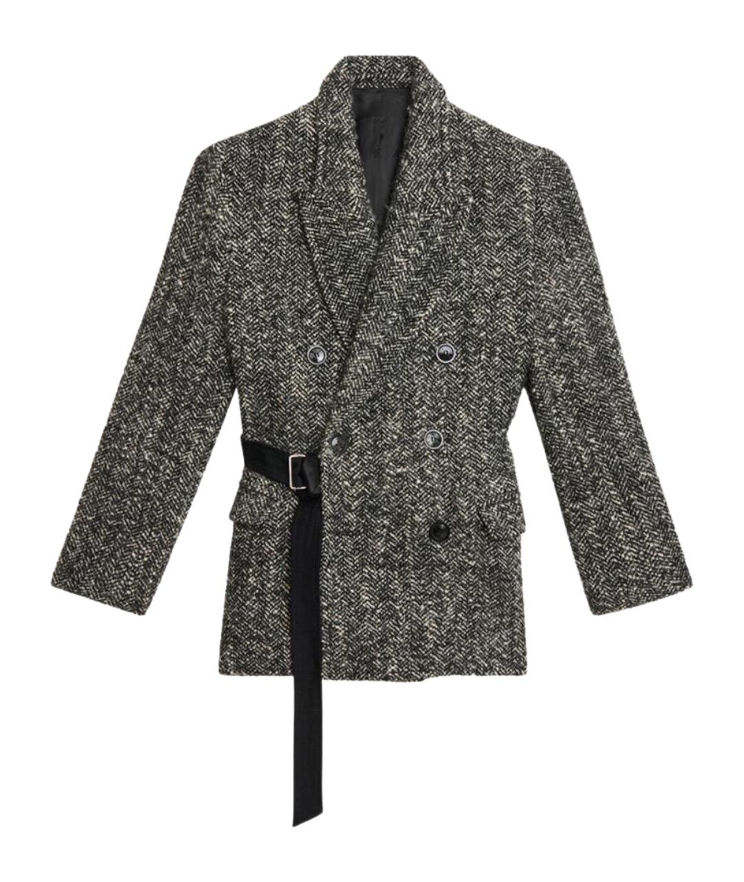 ISABEL MARANT Серый шерстяной жакет/пиджак, фото 1