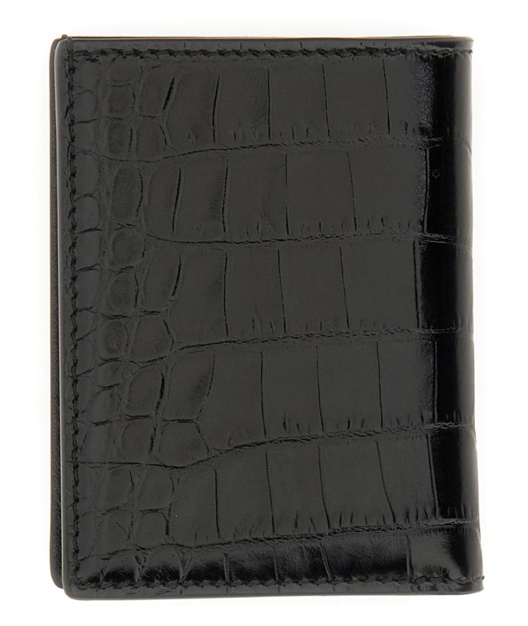 TOM FORD Черный кожаный кошелек, фото 2