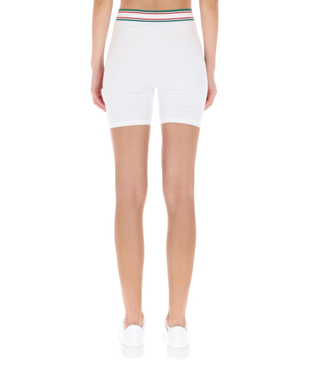 CASABLANCA Белые полиамидовые леггинсы и велосипедки, фото 3