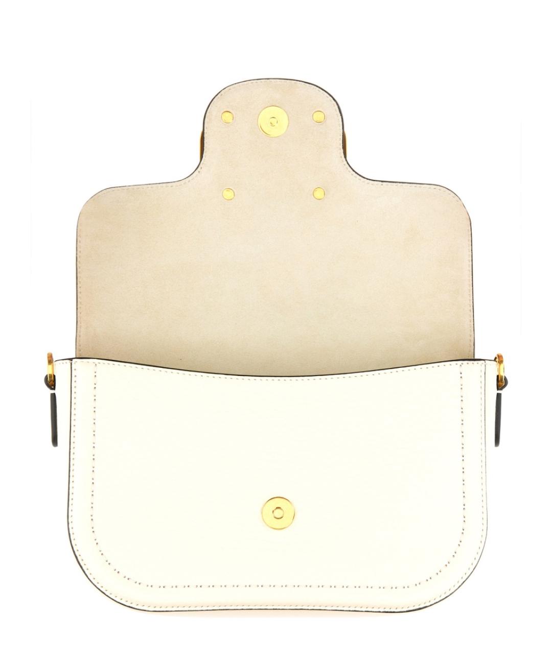VALENTINO Белая кожаная сумка через плечо, фото 4