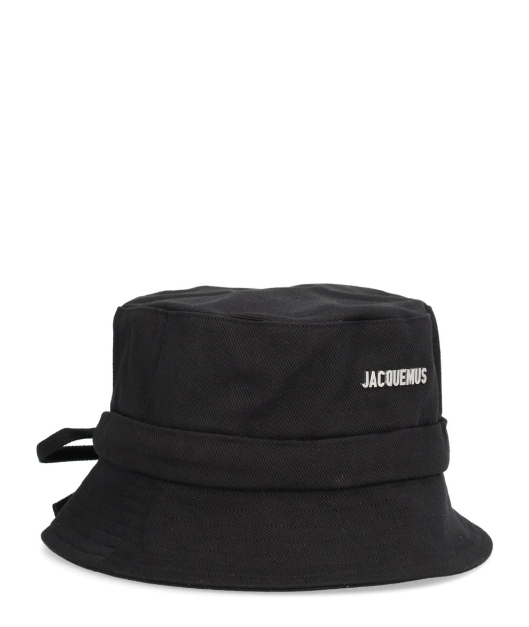 JACQUEMUS Черная хлопковая шляпа, фото 4