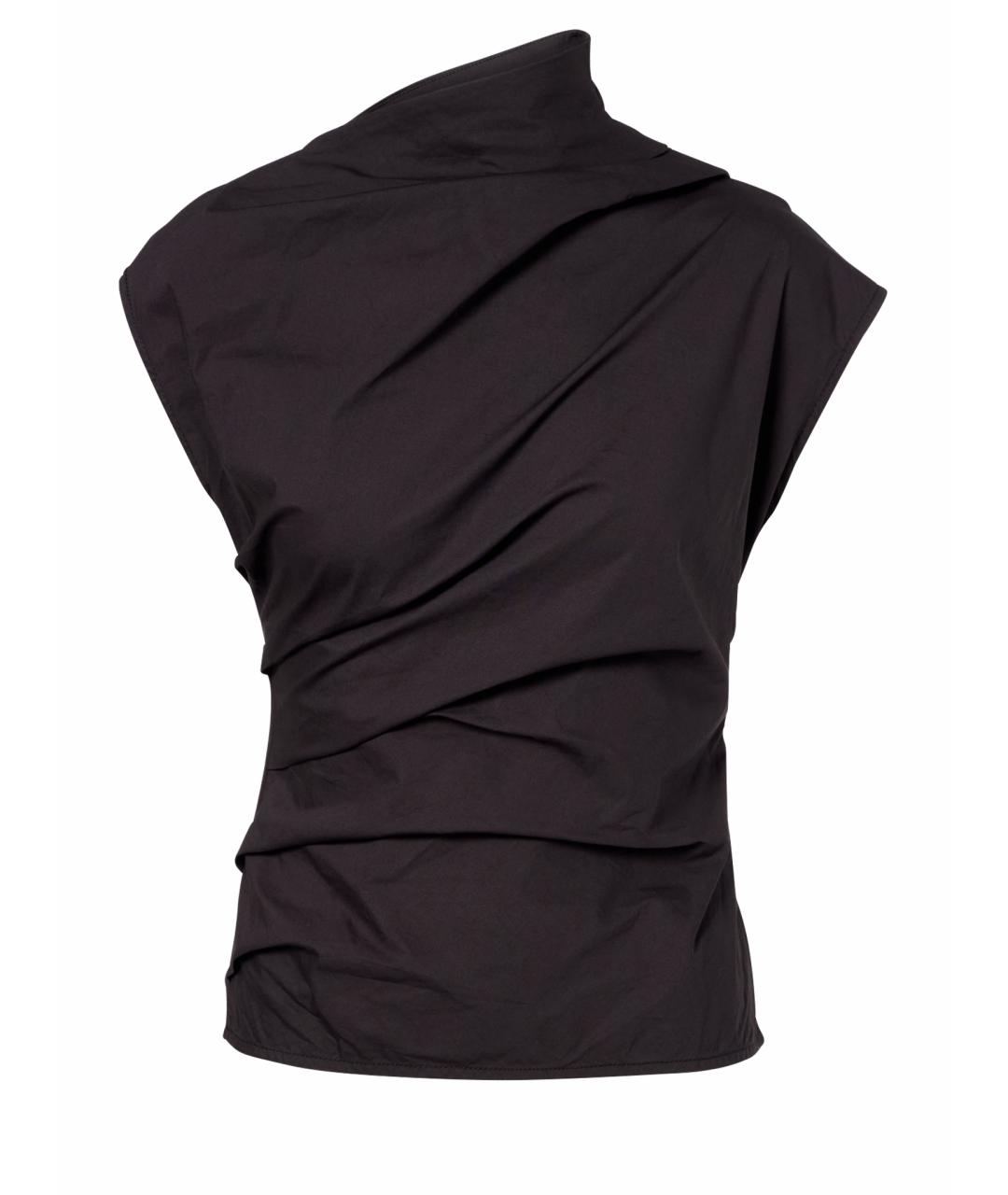 GANNI Черная хлопковая блузы, фото 1