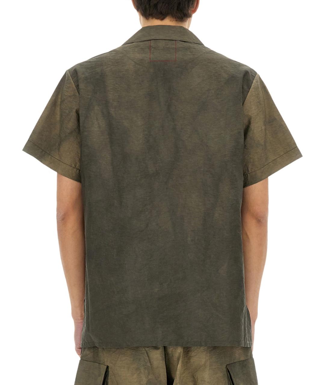 UMA WANG Хаки хлопковая кэжуал рубашка, фото 4