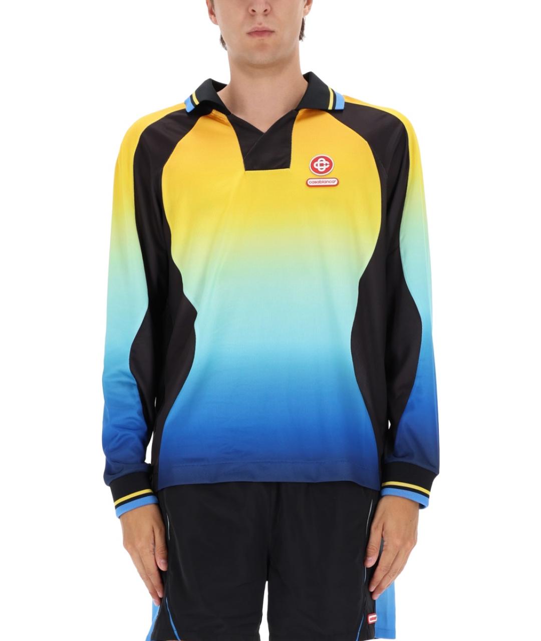 CASABLANCA Мульти синтетическое поло с длинным рукавом, фото 2