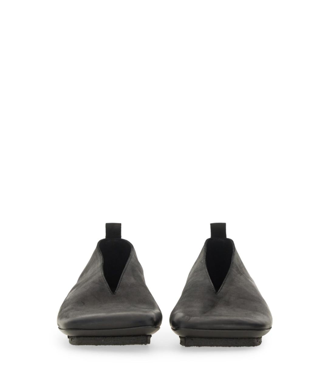 UMA WANG Черные кожаные балетки, фото 5