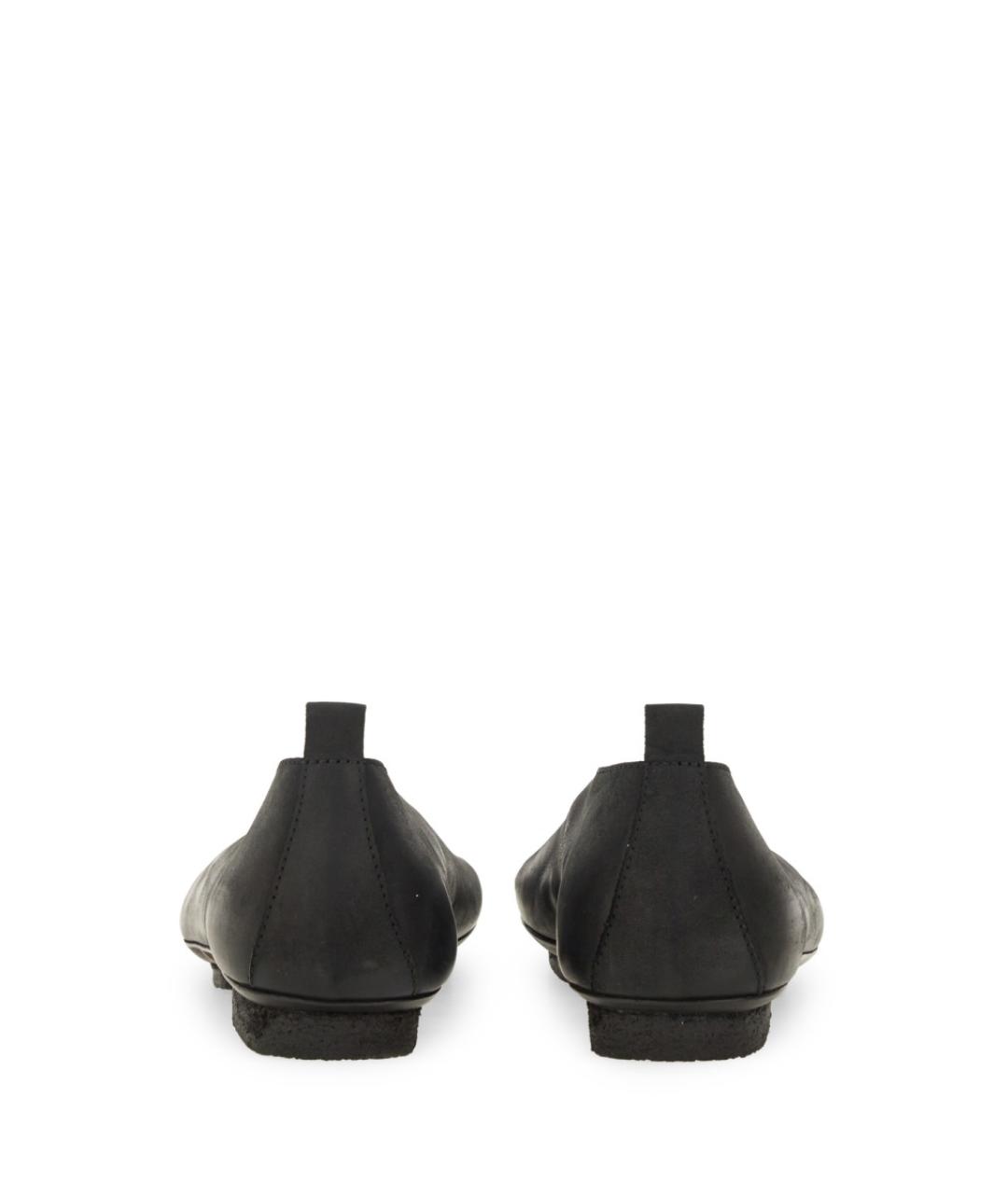 UMA WANG Черные кожаные балетки, фото 4