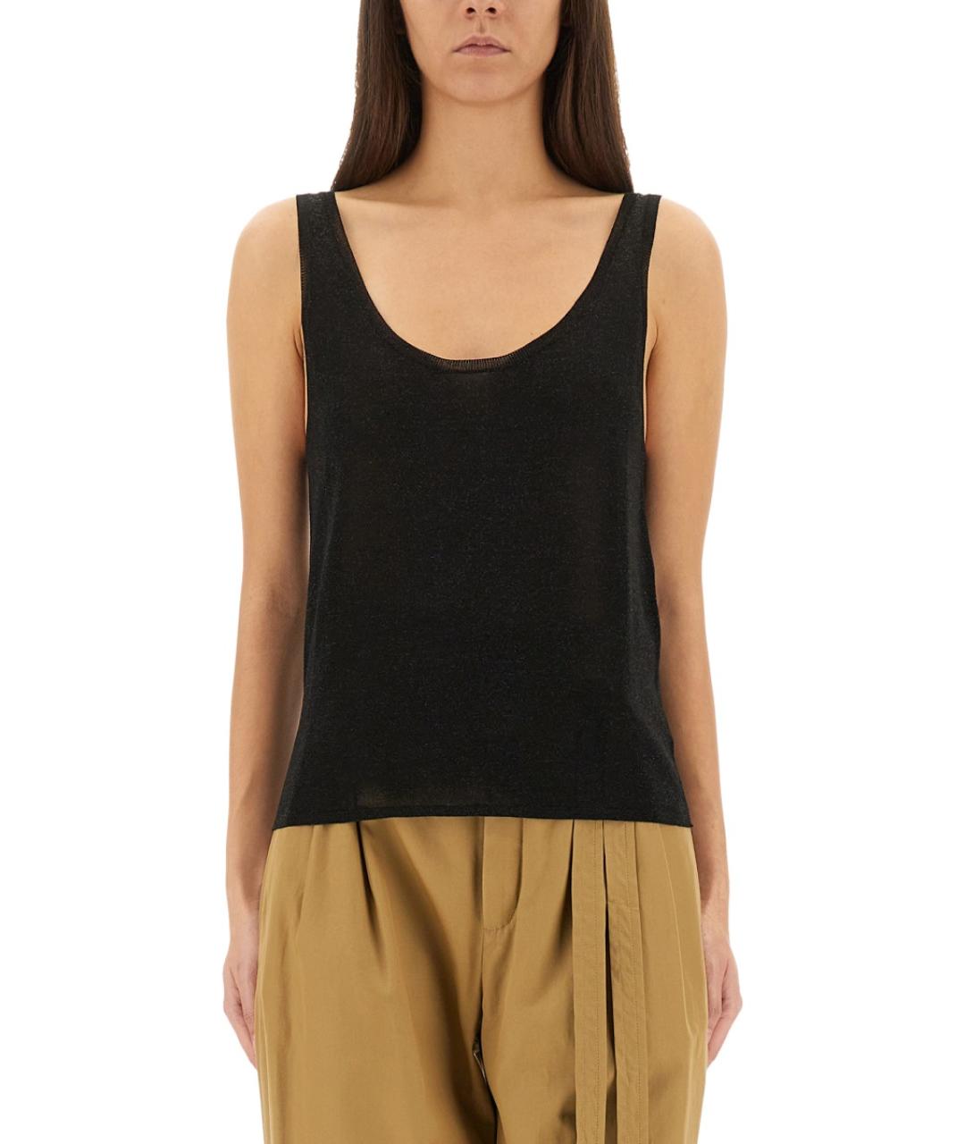 SAINT LAURENT Черная вискозная блузы, фото 2