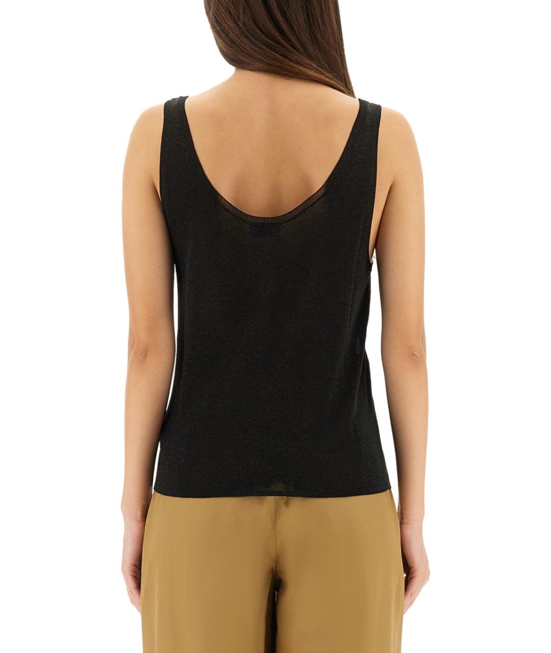 SAINT LAURENT Черная вискозная блузы, фото 4